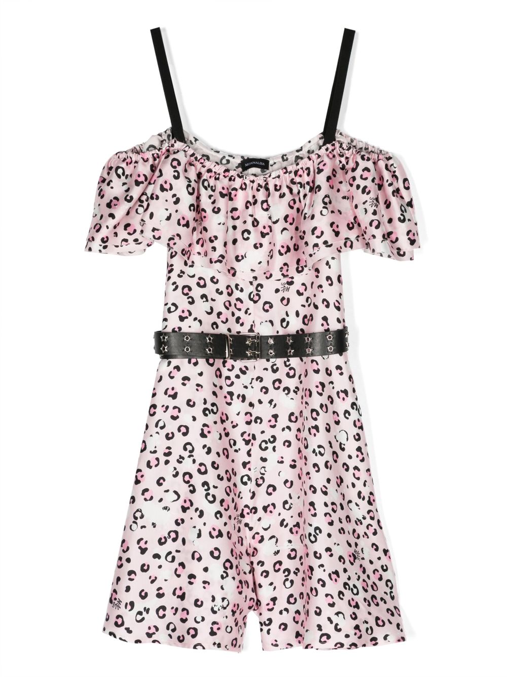 Monnalisa Playsuit mit Leoparden-Print - Rosa von Monnalisa