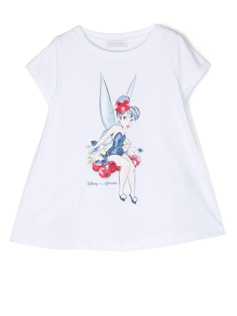 Monnalisa x Disney T-Shirt mit Tinkerbell-Print - Weiß von Monnalisa