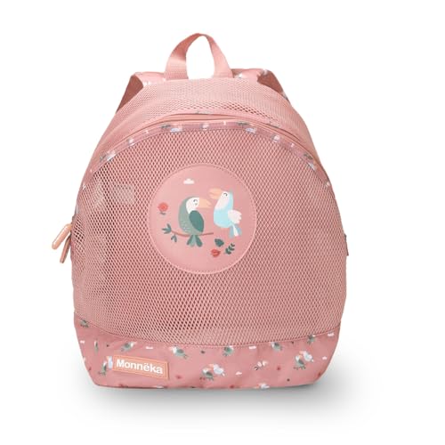 Monnëka Sandabweisender Rucksack | leicht und atmungsaktiv | schnell trocknend | verstellbare und gepolsterte Schultergurte | perfekt für Handtücher und Strandspielzeug, Tukan von Monnëka