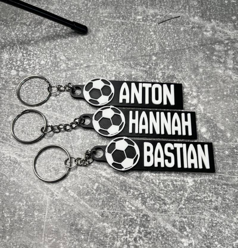 Custom 3D Printed Keychain - Name Key Ring Backpack Tag von MonnemStudio