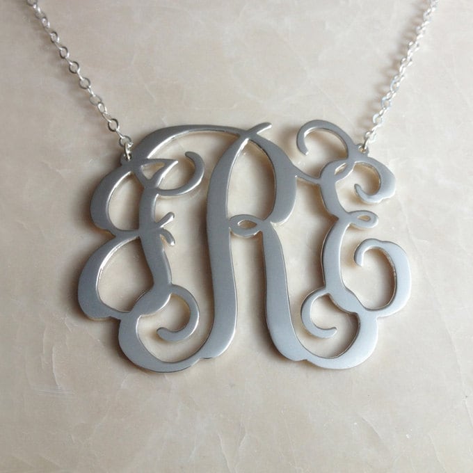 1, 75 Zoll Initial Monogramm Halskette-925 Sterling Silber Personalisierte Halskette Weihnachtsgeschenk Geburtstagsgeschenk-18K Gold Rose Gold-%100 1, 75 Zoll Initial Monogramm Halskette-925 Sterling Silber Personalisierte Halskette Weihnachtsgeschenk Geburtstagsgeschenk-18K Gold Rose Gold-%100 von MonogramNecklace2014