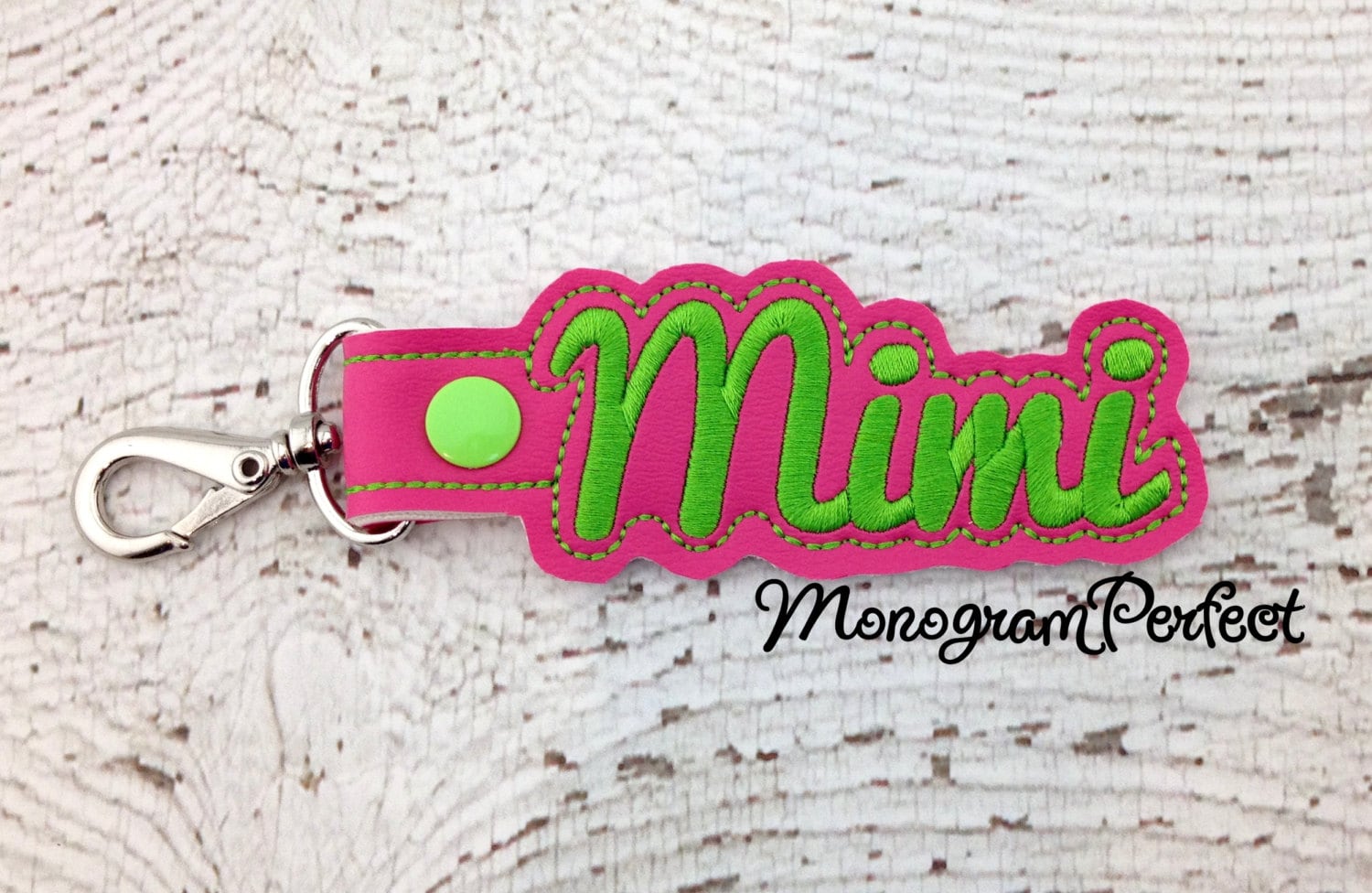 Mimi Snap Buddie | Limettengrün & Hot Pink Mimi Snap Buddie | Limettengrün & Hot Pink von MonogramPerfect