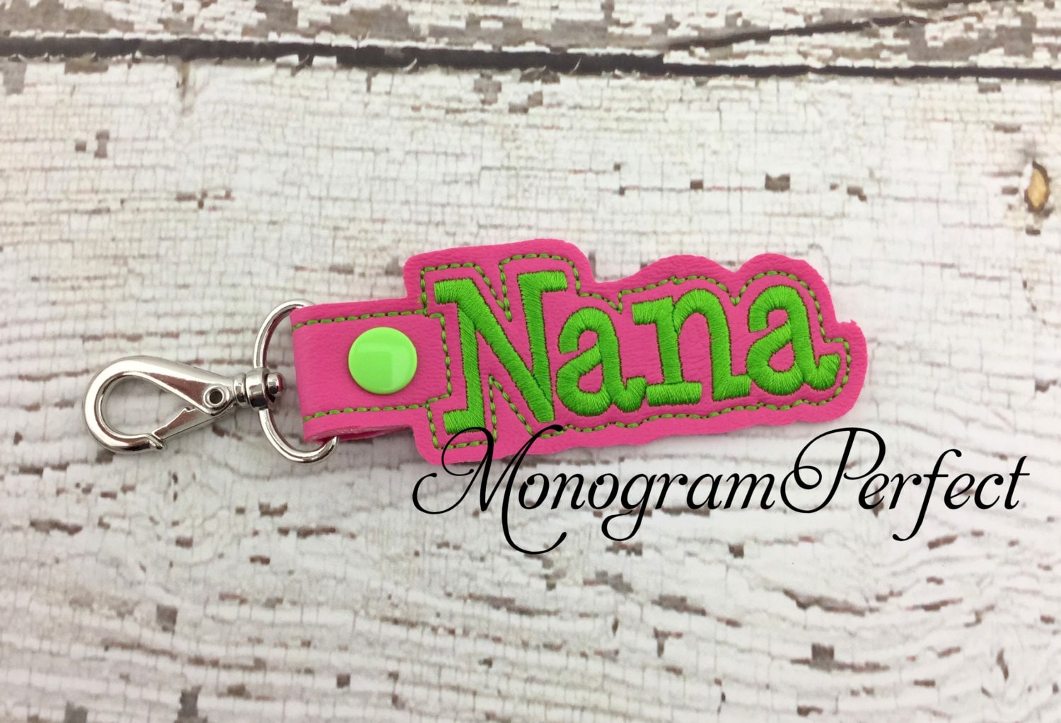 Nana Snap Buddie Schlüsselanhänger Bag Tag Nana Snap Buddie Schlüsselanhänger Bag Tag von MonogramPerfect