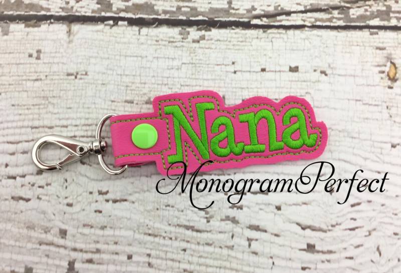 Nana Snap Buddie Schlüsselanhänger Bag Tag Nana Snap Buddie Schlüsselanhänger Bag Tag von MonogramPerfect