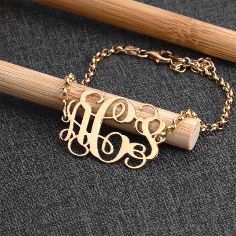 Anfangsmonogramm Armband 1, 2 Zoll - Personalisierte Geschenke Mit Monogramm von MonogramPersonalized