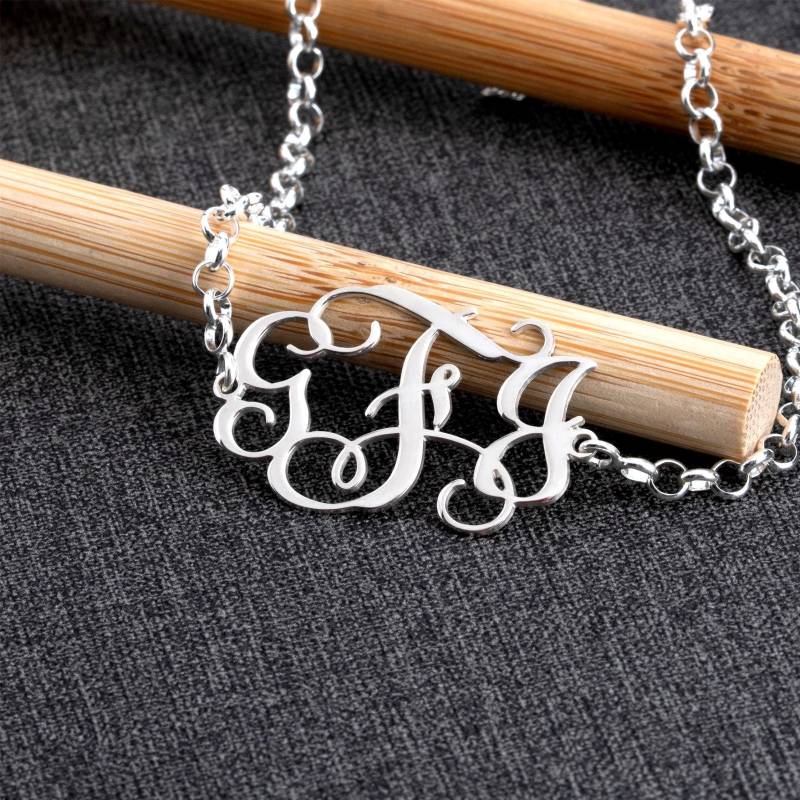 Personalisiertes Monogramm Name Fußkettchen, Sterling Silber - Sommer Fußkettchen von MonogramPersonalized