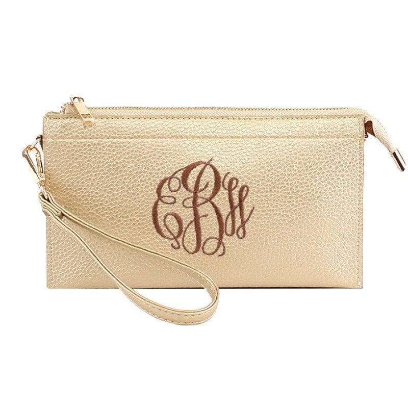Monogrammierte Vegan Leder Clutch Crossbody Bag Abnehmbare Riemen Monogrammierte Vegan Leder Clutch Crossbody Bag Abnehmbare Riemen von MonogramaniaShopCom
