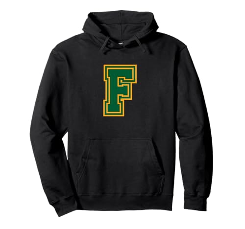Buchstabe f gelbgrünes Monogramm anfänglich Pullover Hoodie Buchstabe f gelbgrünes Monogramm anfänglich Pullover Hoodie von Monogramm staunt