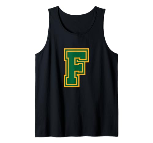 Buchstabe f gelbgrünes Monogramm anfänglich Tank Top Buchstabe f gelbgrünes Monogramm anfänglich Tank Top von Monogramm staunt