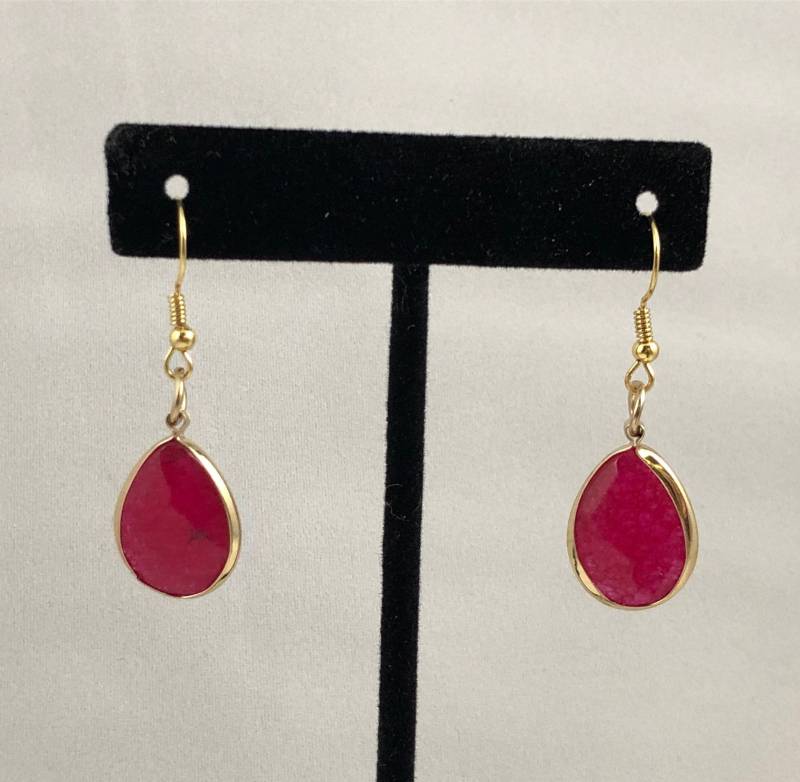 Rosa Und Gold Edelstein Ohrringe, Baumeln Rosa Edle Gelegenheit Handgefertigte Ohrringe Rosa Und Gold Edelstein Ohrringe, Baumeln Rosa Edle Gelegenheit Handgefertigte Ohrringe von MonongahelaCrafts