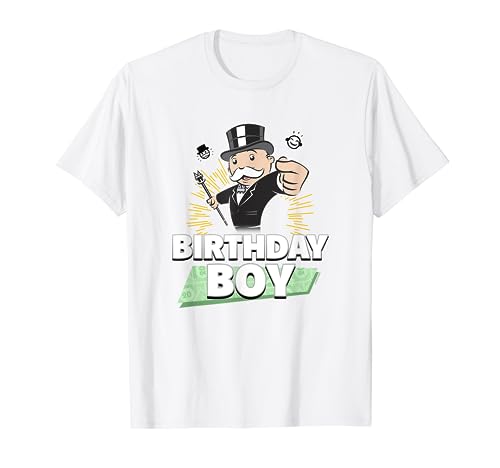 Monopoly Mr. Monopoly Birthday Boy Bling Portrait T-Shirt von Monopoly