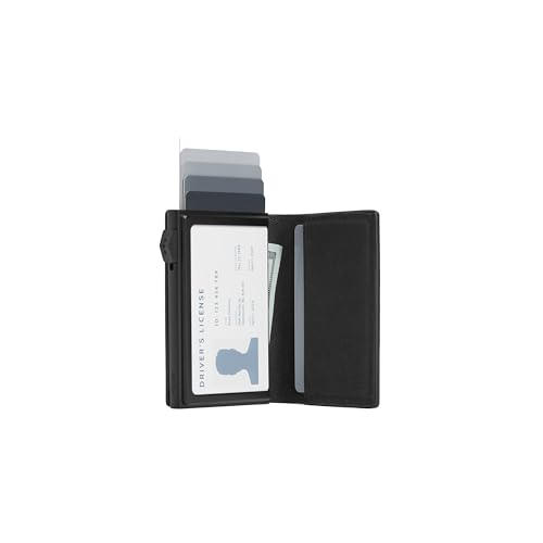Pro Slim Wallet, carbon schwarz, 3.8" × 0.4" × 2.6", Minimalistisch von Monos