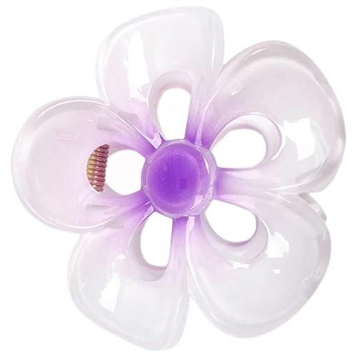 Monozoz Blumen-Haarspangen | Starker Halt Blume Haarklammer - Damen Haarspangen Haarstyling Zubehör Große rutschfeste Haarspangen für Strände von Monozoz