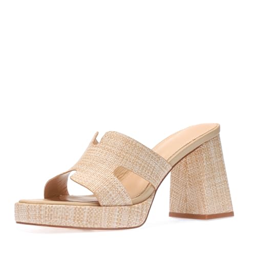 Bast-Plateauabsätze für Damen – klobiger Block, offener Zehenbereich, gewebte Slides, natürliches Stroh, Sommer, elegante Urlaubssandalen, bequeme Pantoletten mit Absatz, 21#Beige, 39.5 EU Bast-Plateauabsätze für Damen – klobiger Block, offener Zehenbereich, gewebte Slides, natürliches Stroh, Sommer, elegante Urlaubssandalen, bequeme Pantoletten mit Absatz, 21#Beige, 39.5 EU von Monrovia