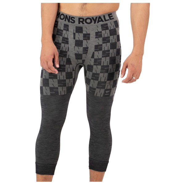 Mons Royale - Ascender Merino Seamless 3/4 Legging - Merinounterwäsche Gr XL grau von Mons Royale