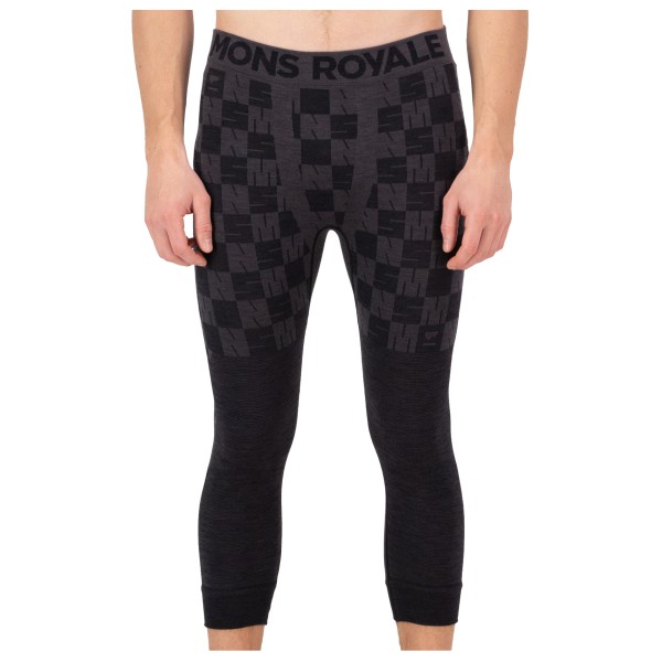 Mons Royale - Ascender Merino Seamless 3/4 Legging - Merinounterwäsche Gr XL schwarz von Mons Royale