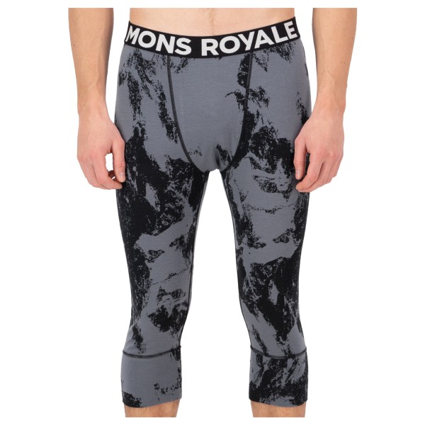 Mons Royale - Cascade Merino Flex 200 3/4 Legging - Merinounterwäsche Gr L grau von Mons Royale