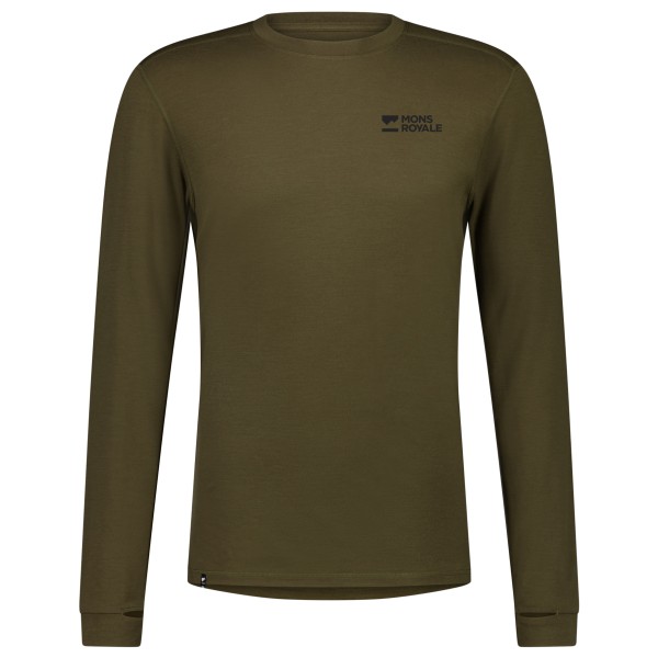 Mons Royale - Cascade Merino Flex 200 L/S - Merinounterwäsche Gr XXL oliv von Mons Royale