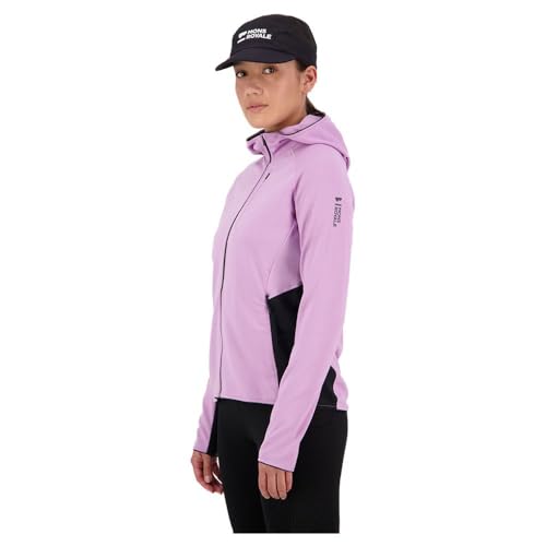 Mons Royale Damen Approach Merino Shift Hoodie Jacke, Orchid-Black, S von Mons Royale