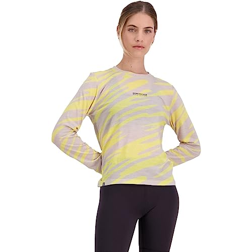 Mons Royale Damen Icon Relaxed Longsleeve, Limelight camo, L von Mons Royale