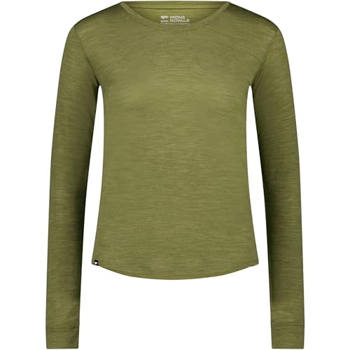 Mons Royale Damen Zephyr Merino Cool Longsleeve, fern, M von Mons Royale