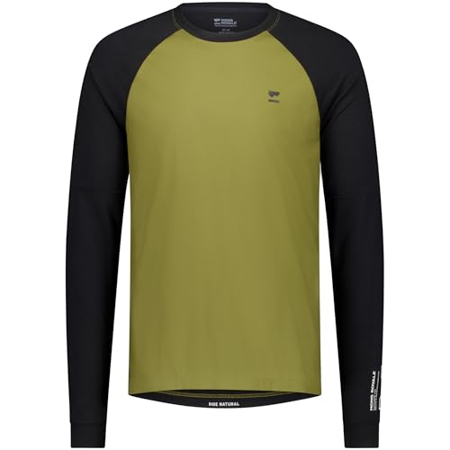 Mons Royale Herren Tarn Merino Bike Wind Longsleeve, fern-Black, L von Mons Royale