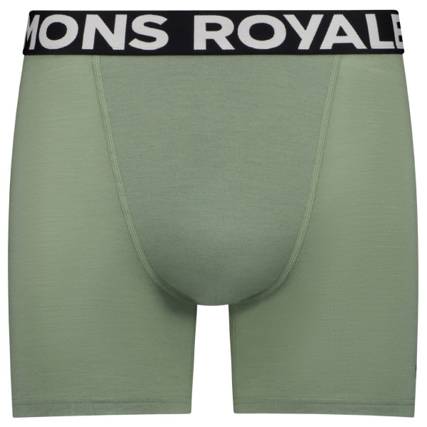 Mons Royale - Hold 'em Boxer - Merinounterwäsche Gr M grün von Mons Royale