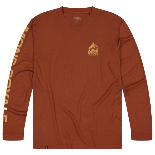 Mons Royale - Icon Merino Air-Con L/S - Merinoshirt Gr L rot von Mons Royale