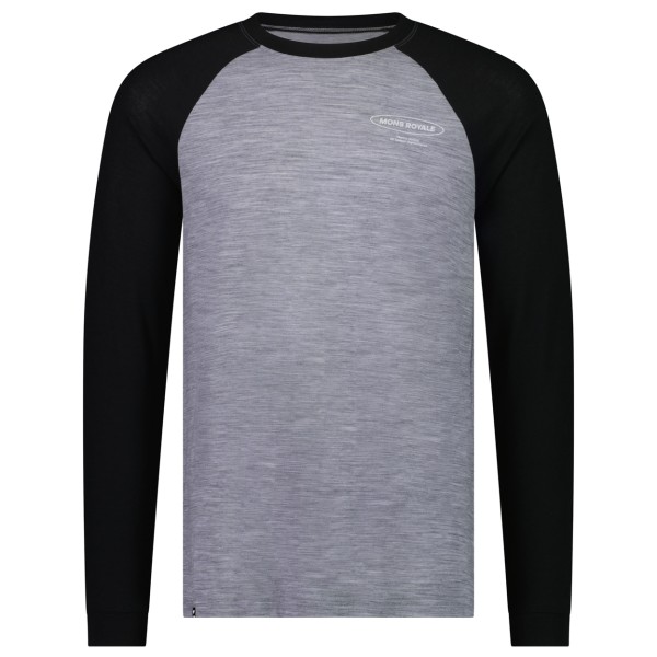 Mons Royale - Icon Merino Air-Con Raglan - Merinoshirt Gr L;M;S;XL;XXL gelb;grau/schwarz von Mons Royale