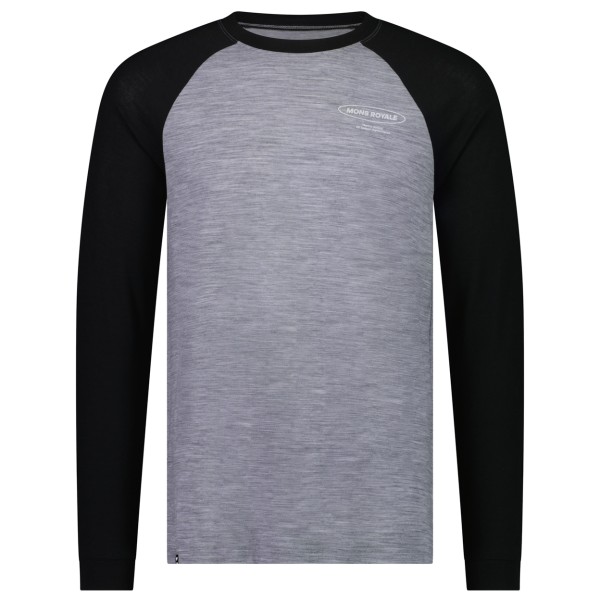 Mons Royale - Icon Merino Air-Con Raglan - Merinoshirt Gr XL grau/schwarz von Mons Royale