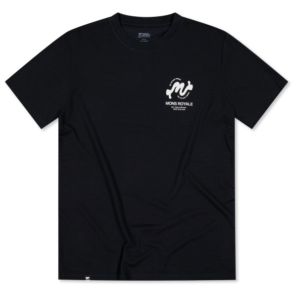Mons Royale - Icon Merino Classic Thumbs T-Shirt - T-Shirt Gr L schwarz von Mons Royale
