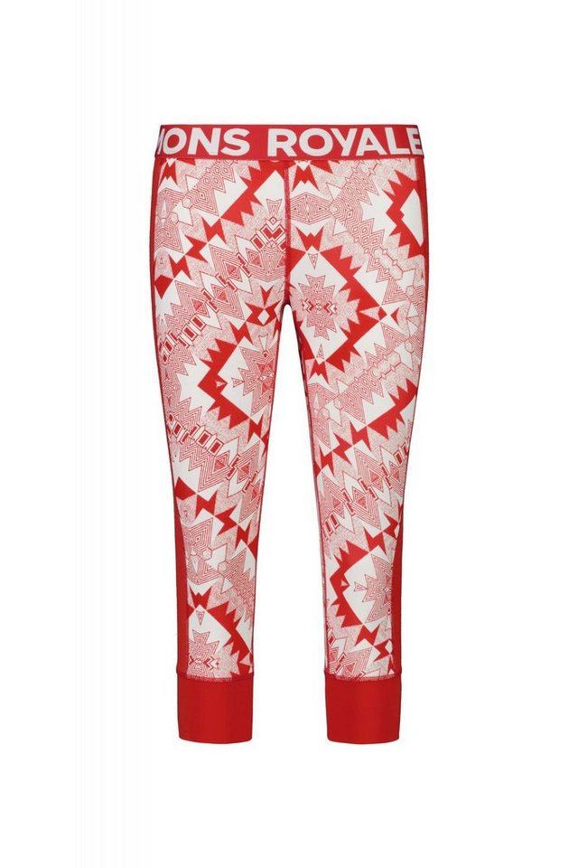 Mons Royale Lange Unterhose Mons Royale W Cascade 3/4 Legging Print Damen von Mons Royale