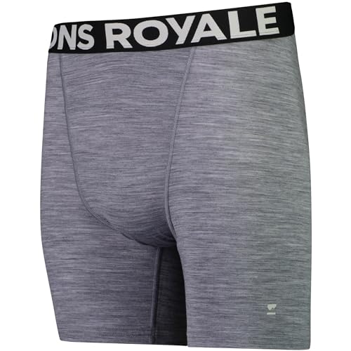 Mons Royale M Hold 'em Boxer Print Kariert-Schwarz-Weiß - Merino Funktionelle atmungsaktive Herren Merino Boxershorts, G von Mons Royale