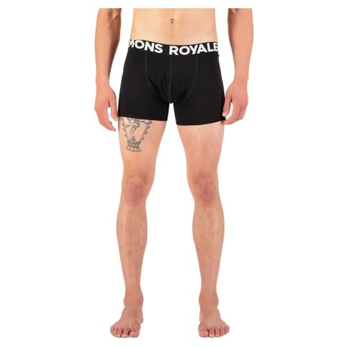 Mons Royale M Hold 'em Boxer Shorty Schwarz - Merino Funktionelle atmungsaktive Herren Merino Boxershorts, Größe S - Far Mons Royale M Hold 'em Boxer Shorty Schwarz - Merino Funktionelle atmungsaktive Herren Merino Boxershorts, Größe S - Far von Mons Royale