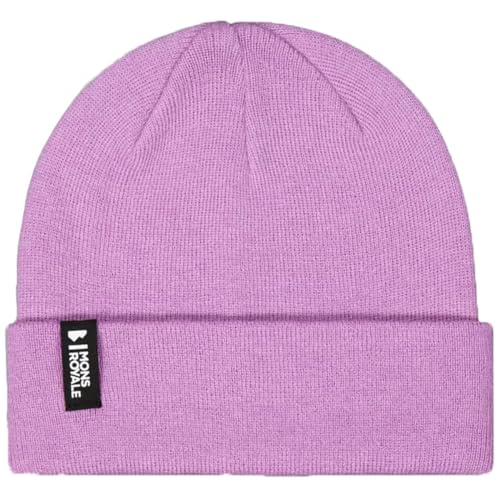 Mons Royale Mccloud Beanie Pink - Merino Lässige moderne Merino Beanie, Größe One Size - Farbe Orchid von Mons Royale