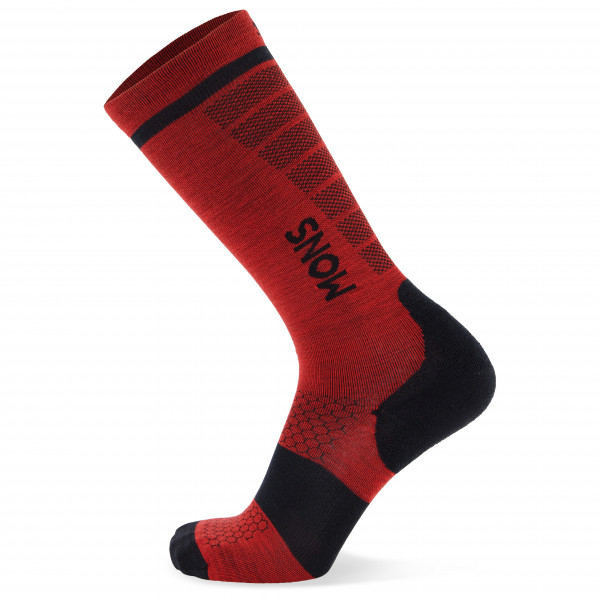 Mons Royale - Pro Lite Merino Snow Sock - Skisocken Gr S - EU: 35-38 rot von Mons Royale