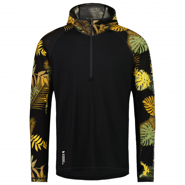 Mons Royale - Temple Merino Air-Con Hood - Merinoshirt Gr L;M;S;XL;XXL grau;schwarz von Mons Royale