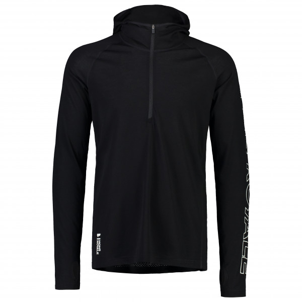 Mons Royale - Temple Merino Air-Con Hood - Merinoshirt Gr XL schwarz von Mons Royale