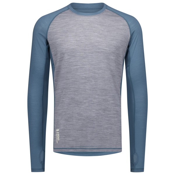 Mons Royale - Temple Tech L/S - Merinounterwäsche Gr M grau von Mons Royale