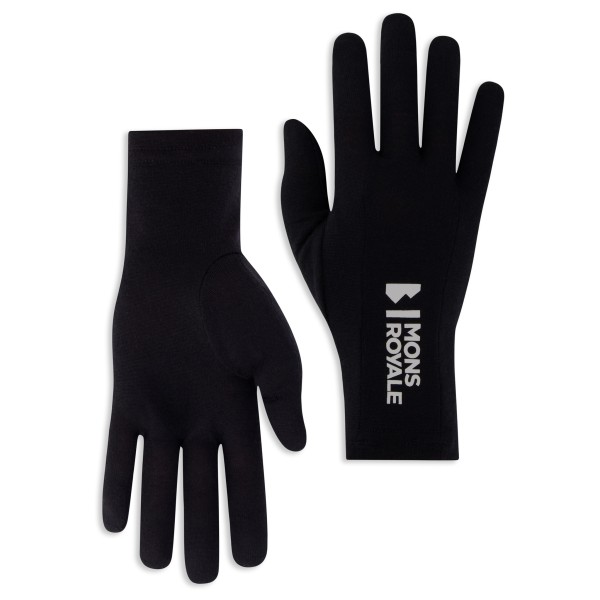 Mons Royale - Volta Merino Glove Liner - Handschuhe Gr L schwarz von Mons Royale