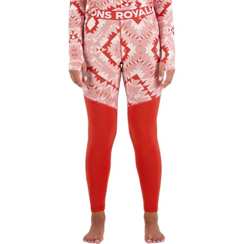 Mons Royale W Cascade Legging Print Rot - Merino Stylishe funktionelle Damen Merino Baselayer Leggings, Größe S - Farbe Mons Royale W Cascade Legging Print Rot - Merino Stylishe funktionelle Damen Merino Baselayer Leggings, Größe S - Farbe von Mons Royale