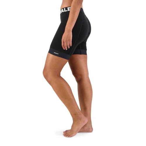 Mons Royale W Epic Bike Short Liner Schwarz - Merino Funktionelle gepolsterte Damen Merino Bike Baselayer Shorts, Größe von Mons Royale