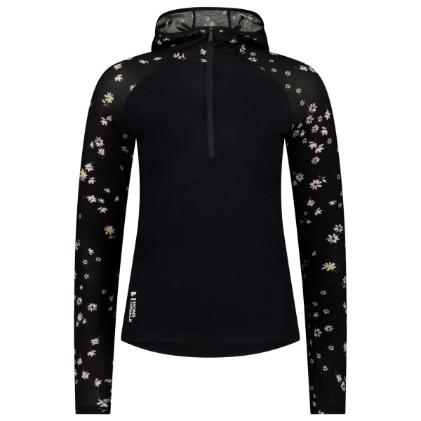 Mons Royale - Women's Bella Tech Hood - Merinounterwäsche Gr XL schwarz von Mons Royale