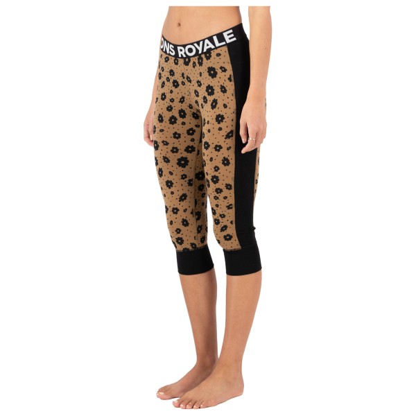 Mons Royale - Women's Cascade Merino Flex 200 3/4 Legging - Merinounterwäsche Gr L beige von Mons Royale