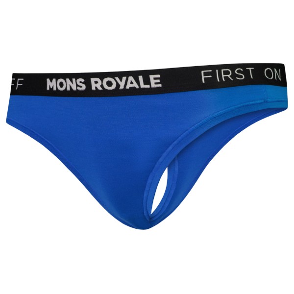 Mons Royale - Women's Merino Thong - Merinounterwäsche Gr XS blau von Mons Royale