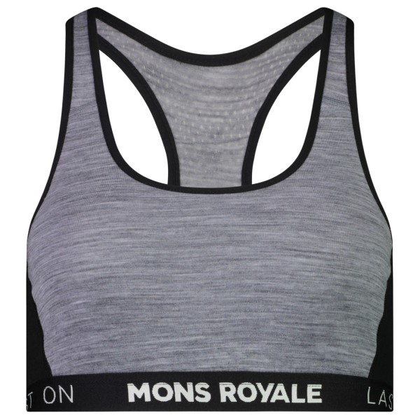 Mons Royale - Women's Sierra Sports Bra - Merinounterwäsche Gr L grau von Mons Royale