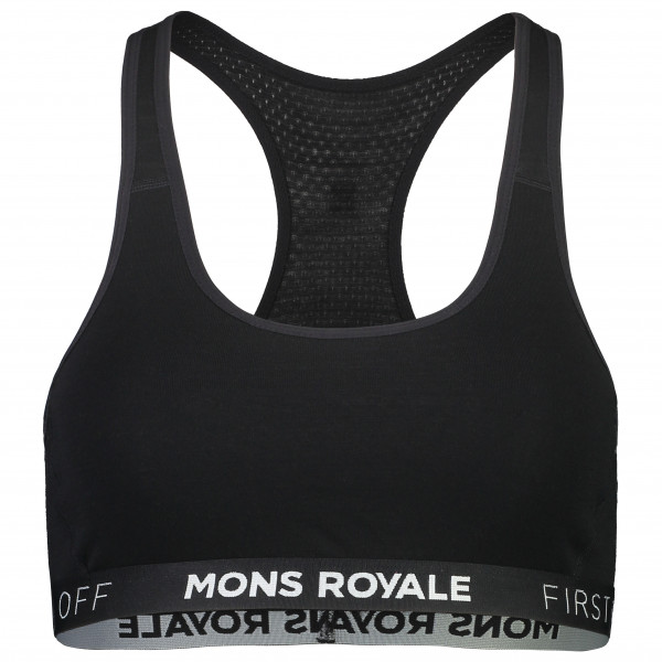 Mons Royale - Women's Sierra Sports Bra - Sport-BH Gr S schwarz von Mons Royale