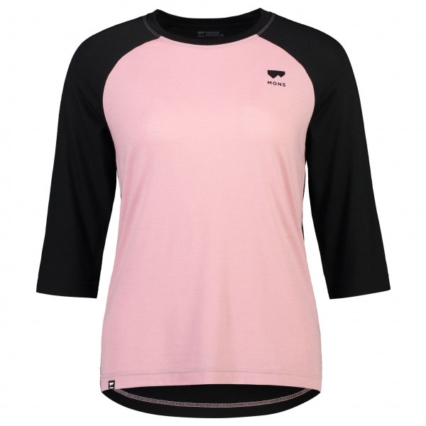 Mons Royale - Women's Tarn Merino Shift Raglan 3/4 - Radtrikot Gr L;M;S;XL;XS braun;schwarz von Mons Royale