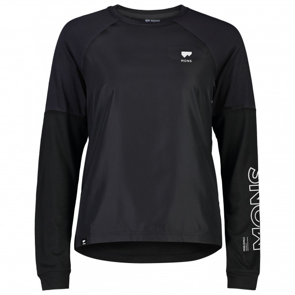 Mons Royale - Women's Tarn Merino Shift Wind Jersey - Radtrikot Gr L;M;S;XL;XS schwarz von Mons Royale