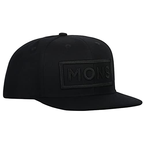 Mons Royale Wool Connor Cap Schwarz - Moderne lässige Logo Cap, Größe One Size - Farbe Black von Mons Royale